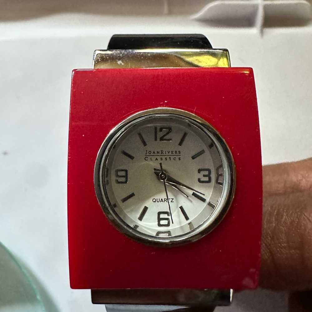 Joan Rivers Classic Watch Red and Black